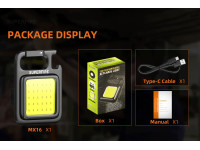Superfire Lanterna Em Miniatura LED COB 9W 600lm IP44 MX16 Superfire Lanterna Em Miniatura LED COB 9W 600lm IP44 MX16